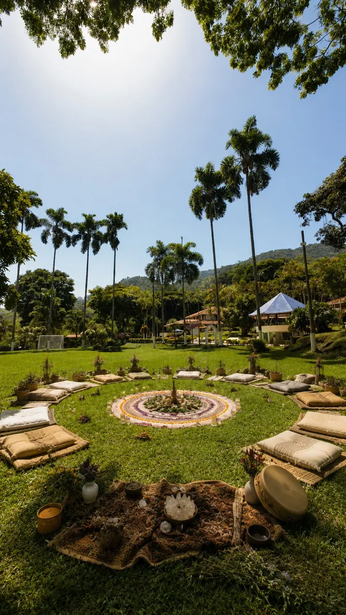 Terraza amplia para retiros de equipos