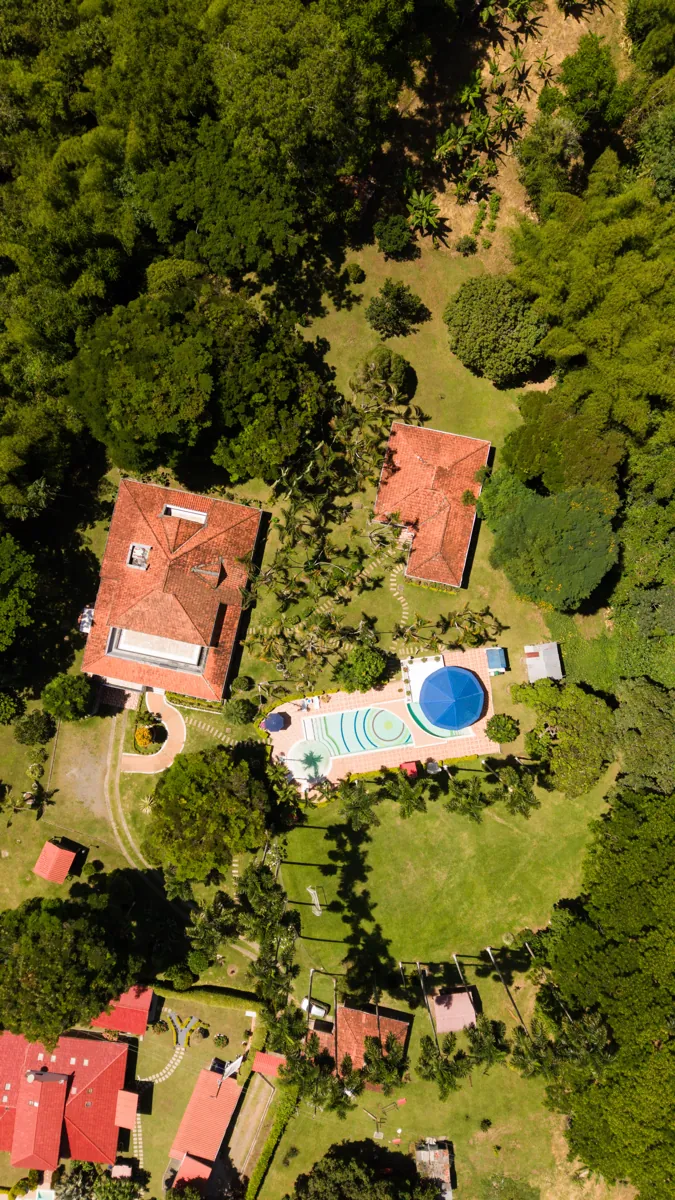 Vista aerea de la finca