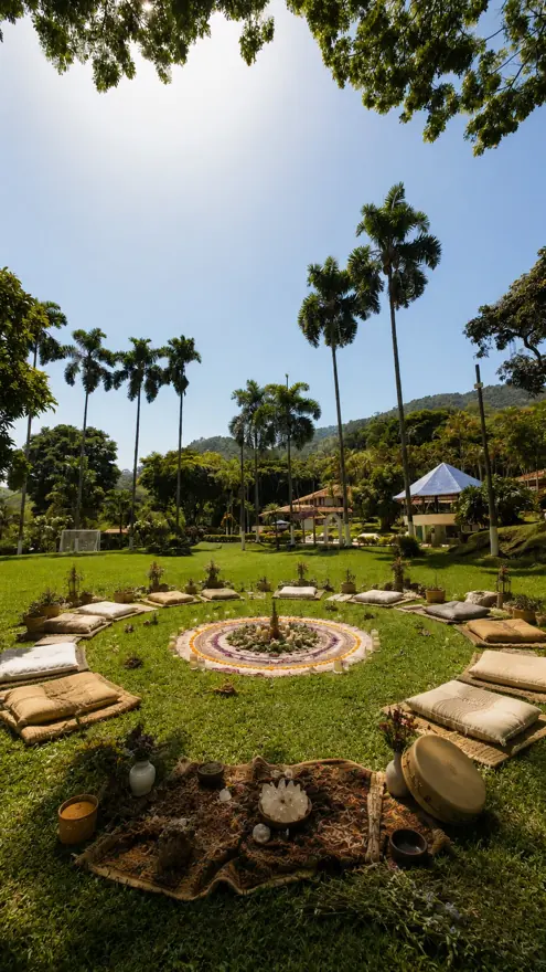 Terraza amplia para retiros de equipos